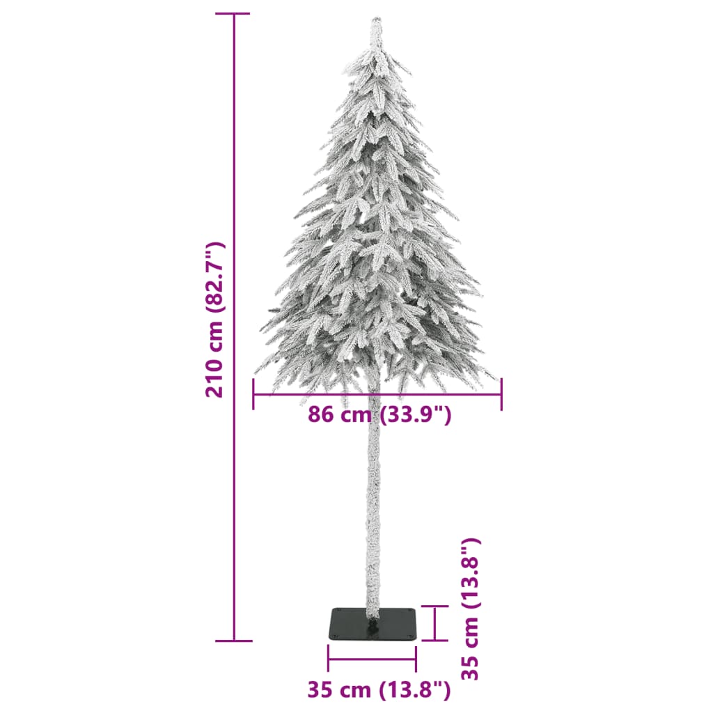 Sapin de Noël artificiel avec neige floquée 210 cm - XIOS