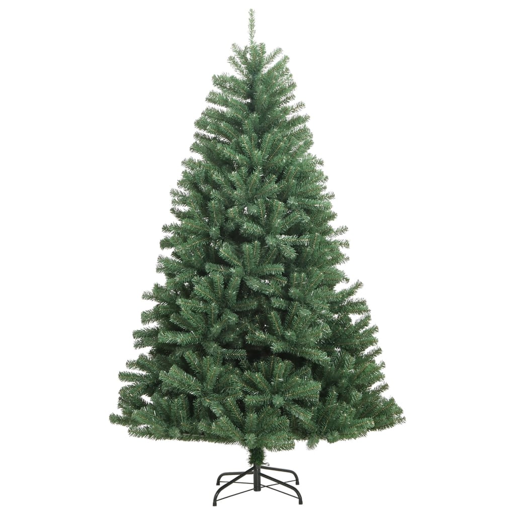 Sapin de Noël artificiel à charnières avec support vert 180 cm