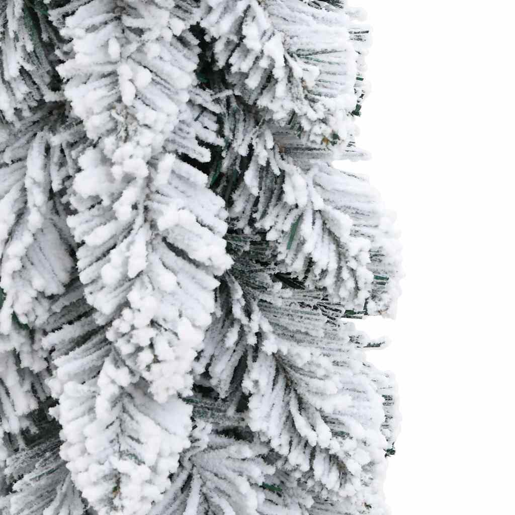 Sapin de Noël artificiel pré-éclairé avec 45 LED/neige floquée - XIOS
