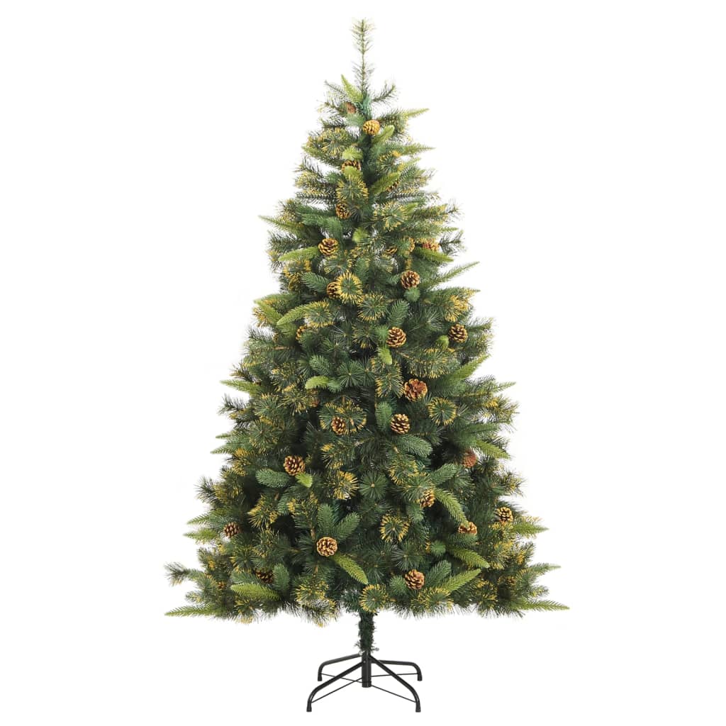 Sapin de Noël artificiel articulé avec pommes de pin 180 cm