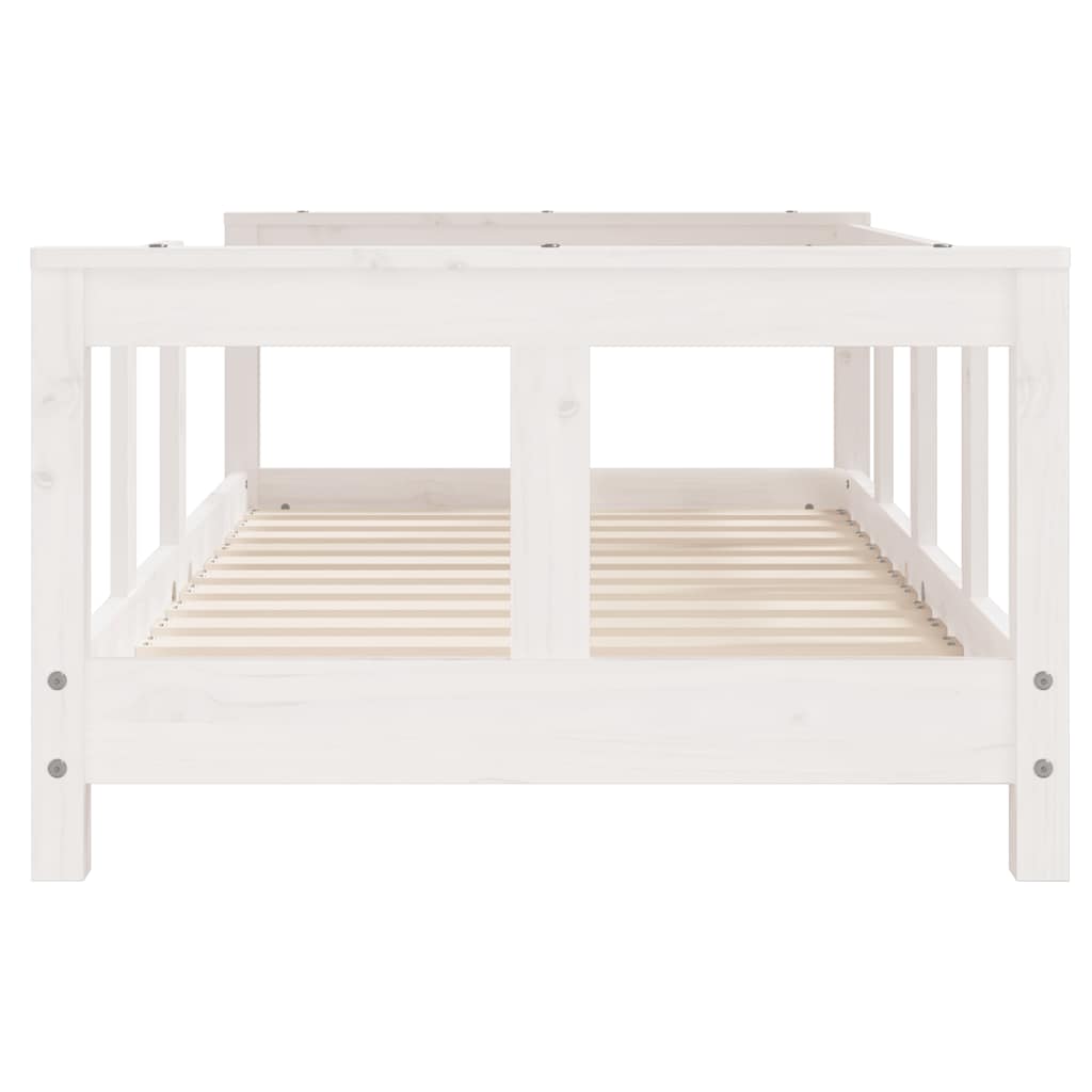 Cadre de lit pour enfant blanc 70x140 cm bois de pin massif - XIOS