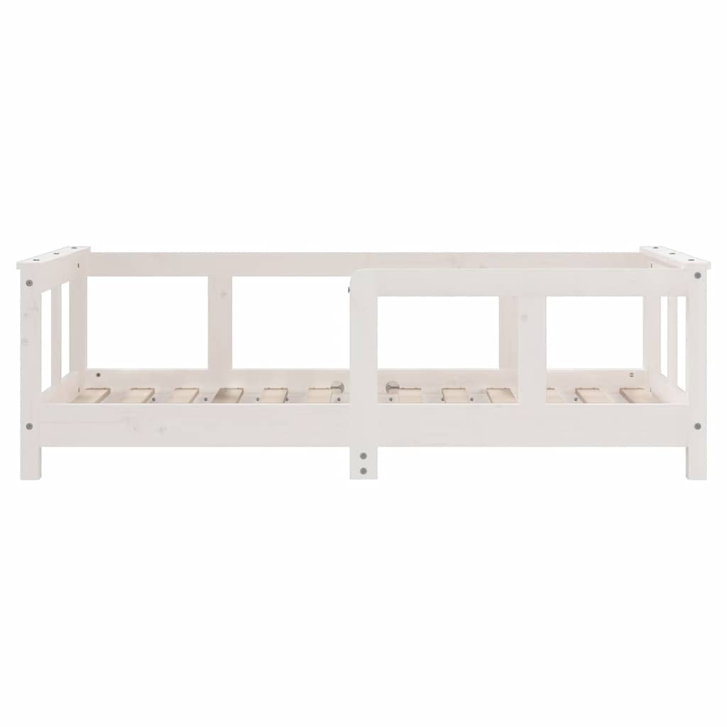 Cadre de lit pour enfant blanc 70x140 cm bois de pin massif - XIOS