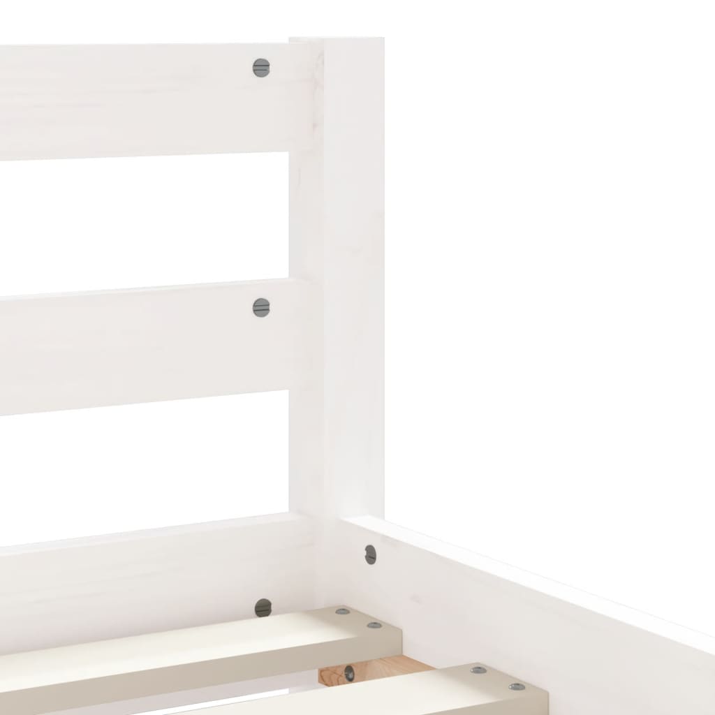 Cadre de lit d'enfants tiroirs blanc 90x190 cm bois pin massif - XIOS