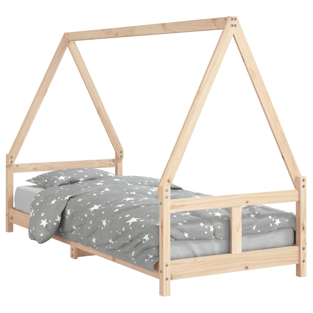 Cadre de lit pour enfants 80x200 cm bois de pin massif - XIOS