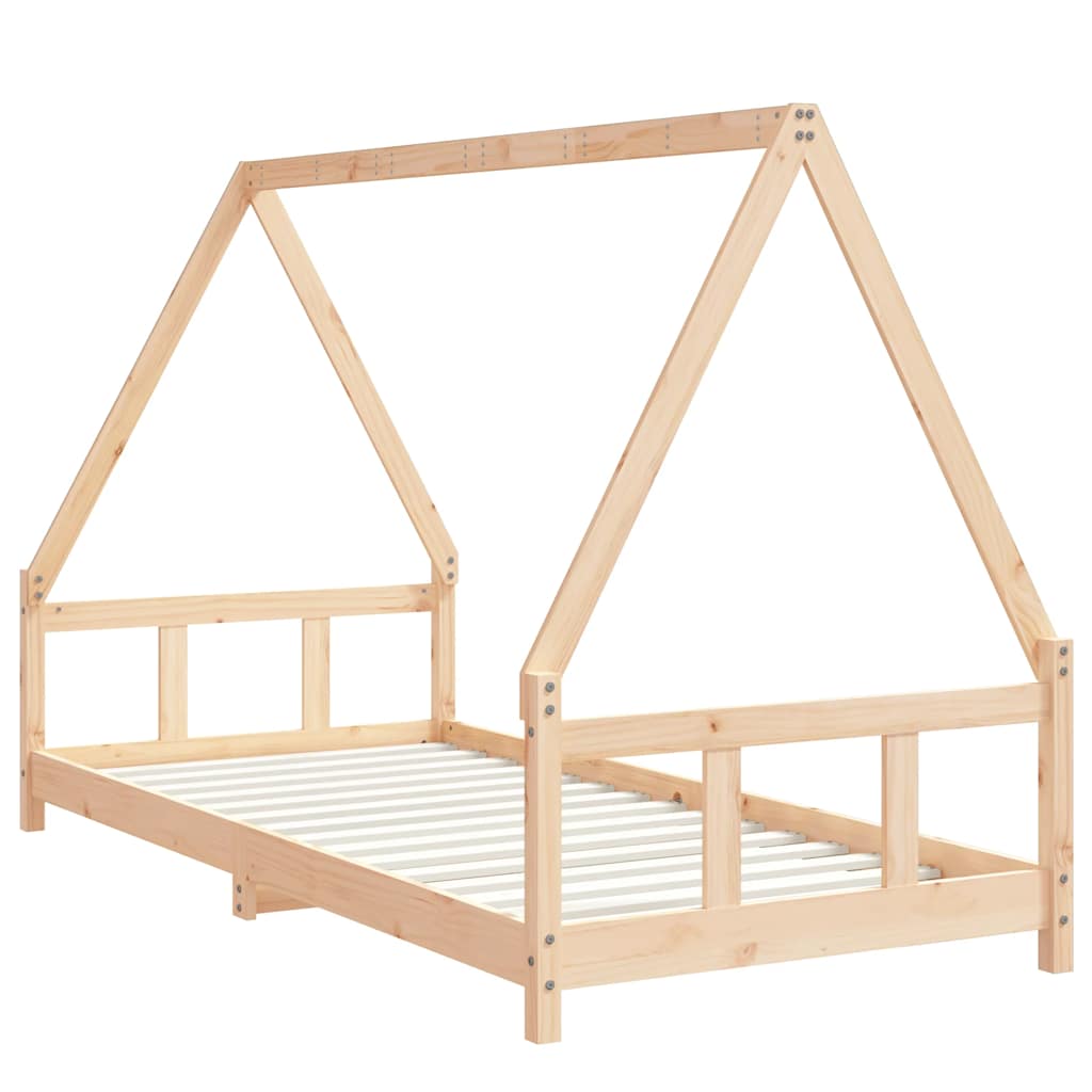 Cadre de lit pour enfants 90x200 cm bois de pin massif - XIOS