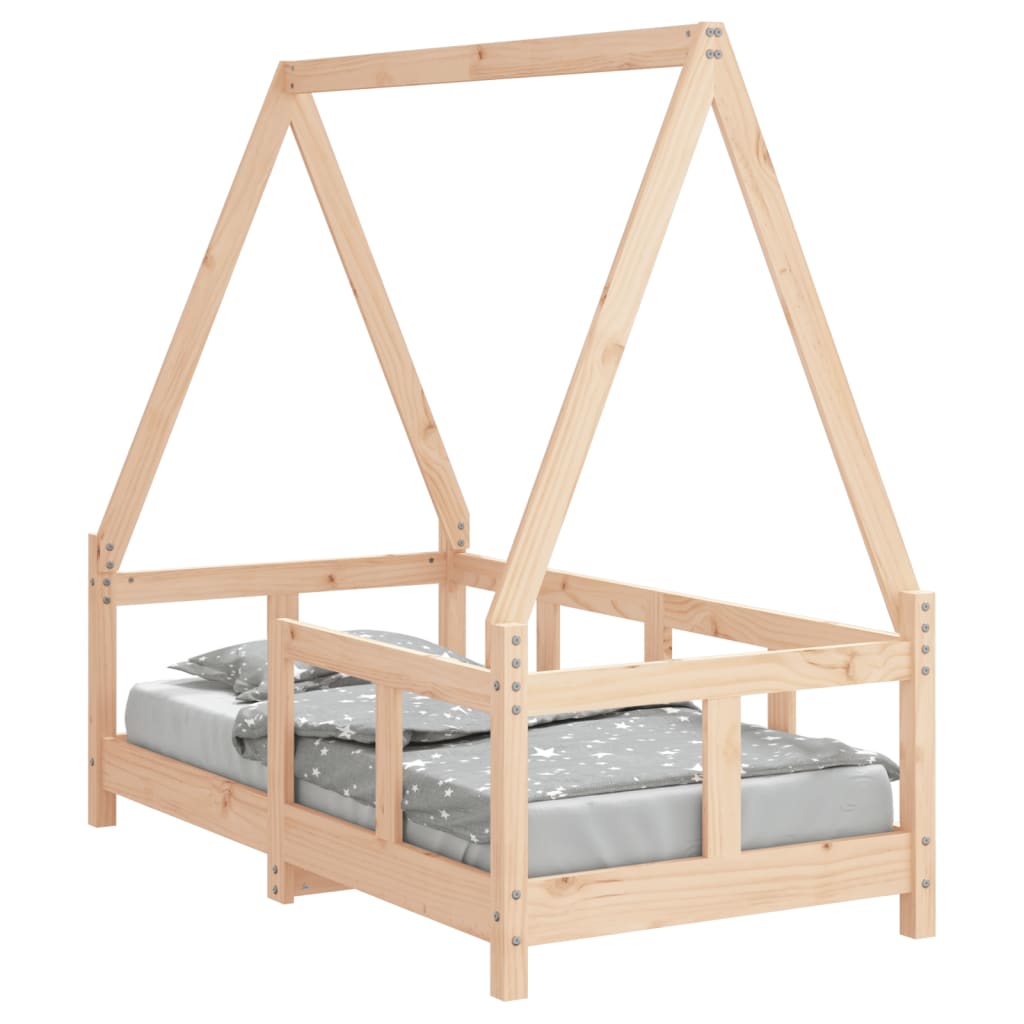 Cadre de lit pour enfant 70x140 cm bois de pin massif - XIOS