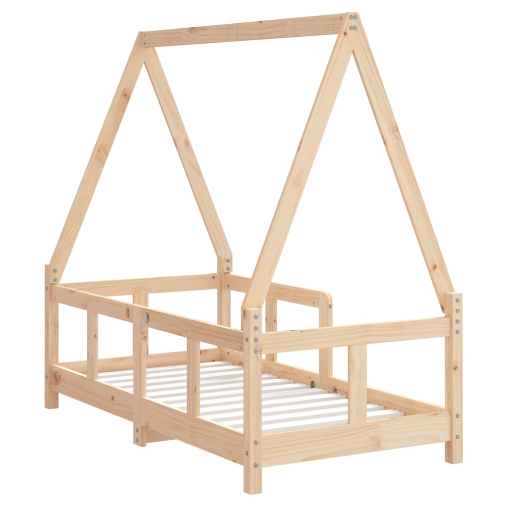 Cadre de lit pour enfant 70x140 cm bois de pin massif - XIOS