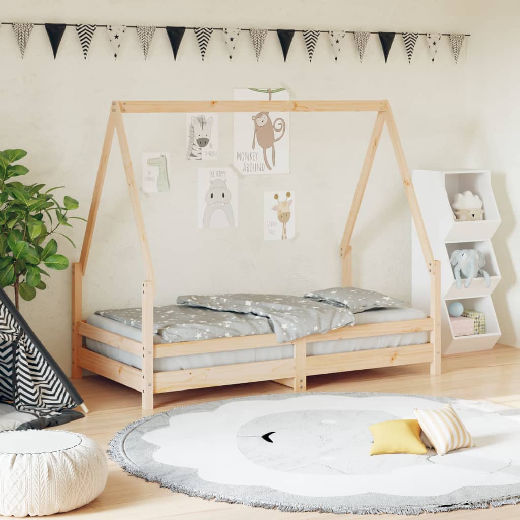 Cadre de lit pour enfant 80x160 cm bois de pin massif - XIOS