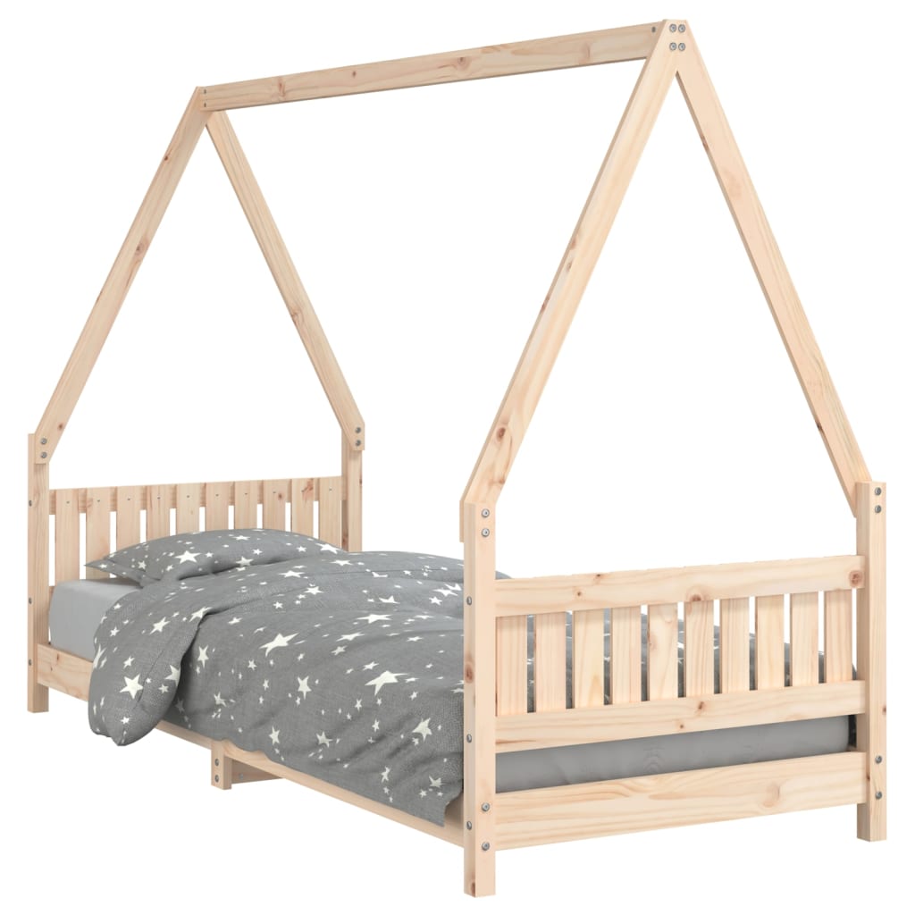 Cadre de lit pour enfants 80x200 cm bois de pin massif - XIOS