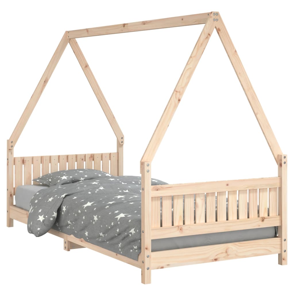 Cadre de lit pour enfants 90x200 cm bois de pin massif - XIOS