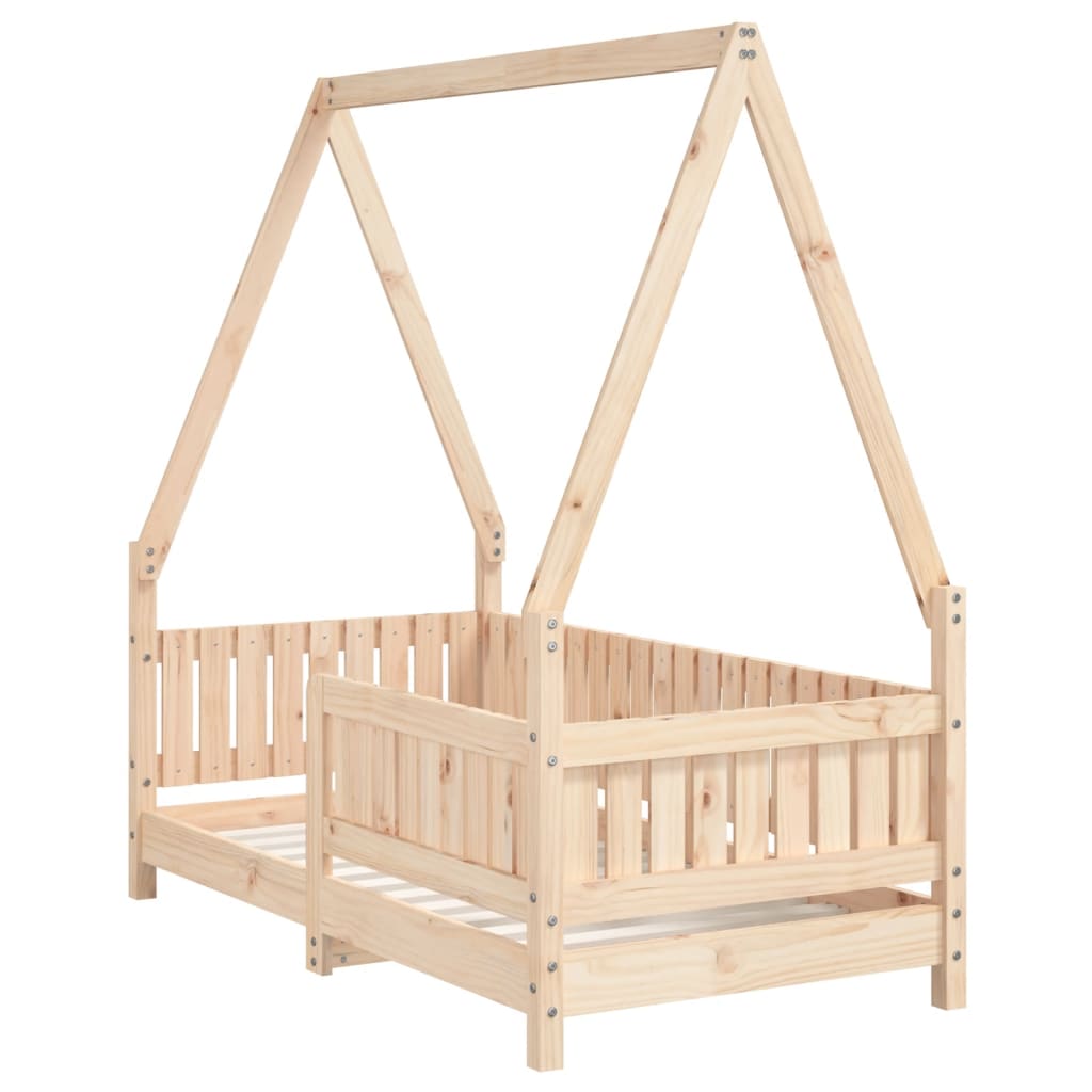 Cadre de lit pour enfant 70x140 cm bois de pin massif - XIOS