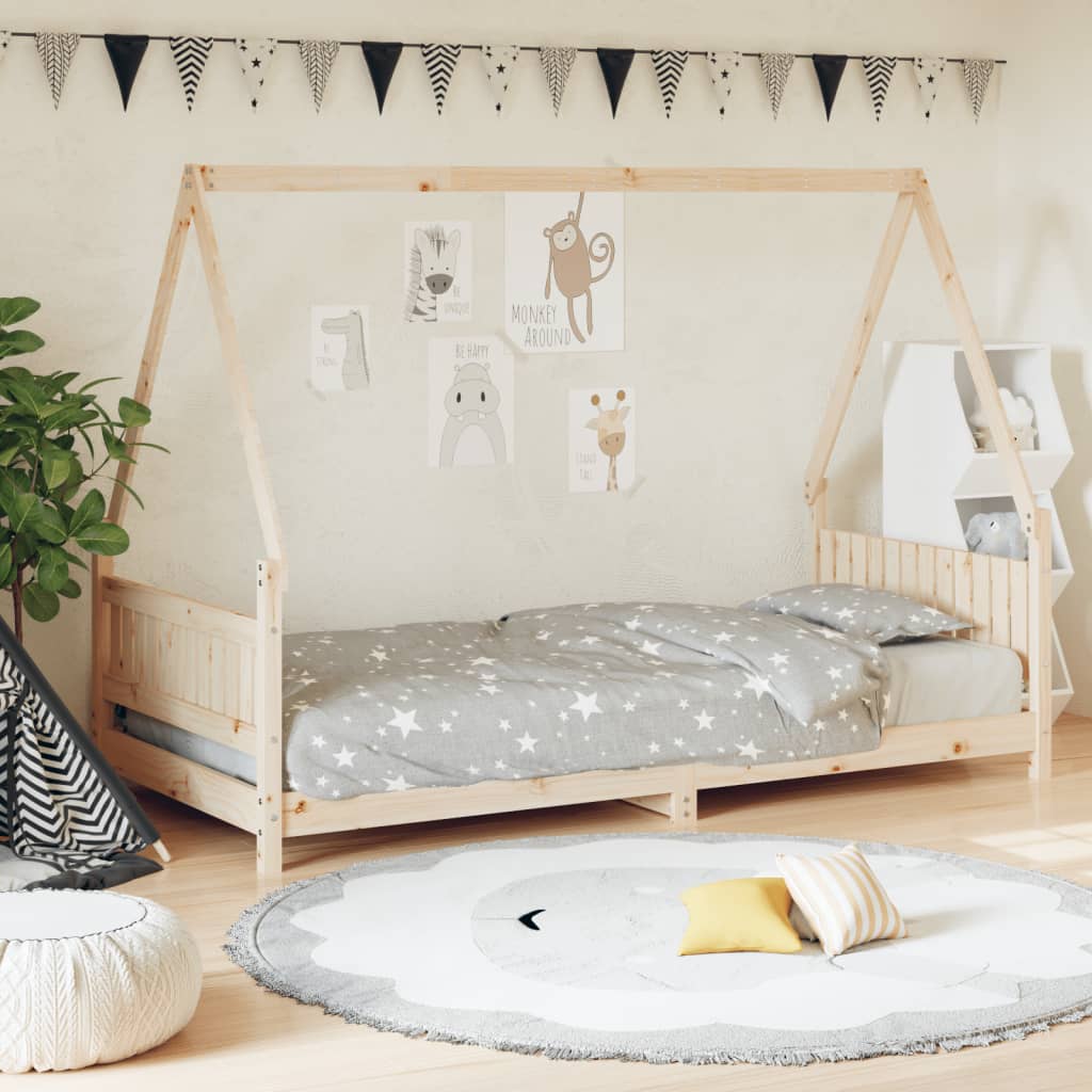 Cadre de lit pour enfant 90x190 cm Bois de pin massif - XIOS