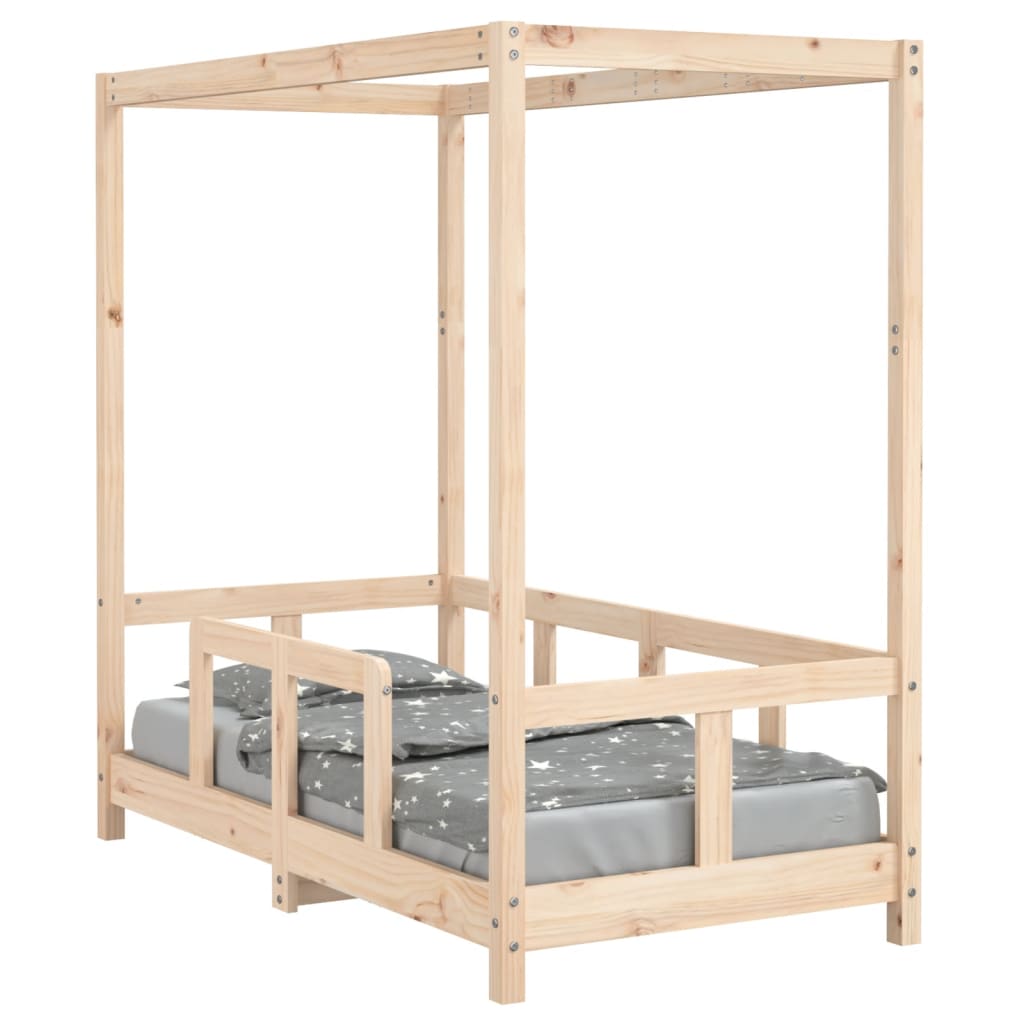 Cadre de lit pour enfant 70x140 cm bois de pin massif - XIOS