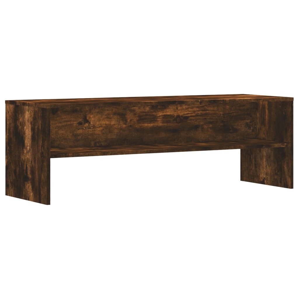 Meuble TV chêne fumé 120x40x40 cm bois d'ingénierie - XIOS