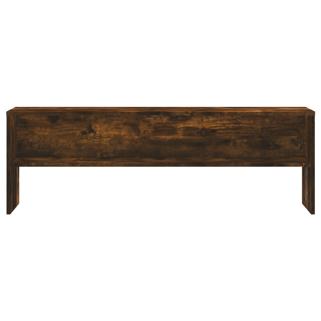Meuble TV chêne fumé 120x40x40 cm bois d'ingénierie - XIOS