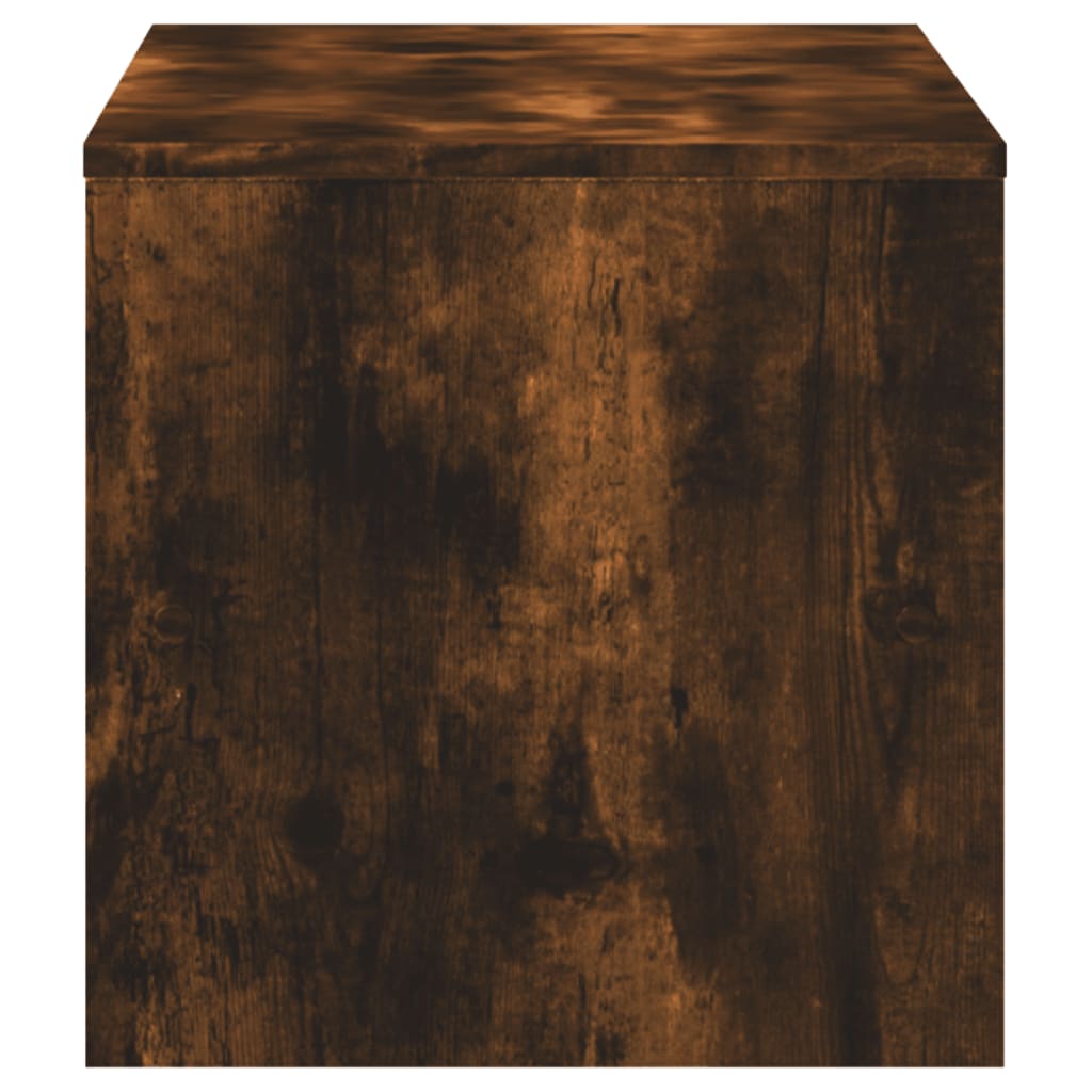 Meuble TV chêne fumé 120x40x40 cm bois d'ingénierie - XIOS