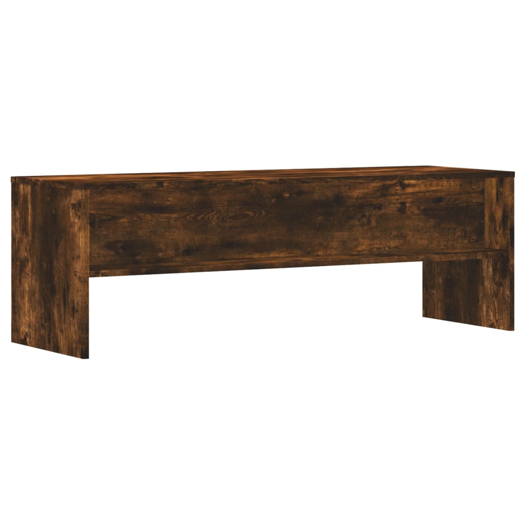 Meuble TV chêne fumé 120x40x40 cm bois d'ingénierie - XIOS