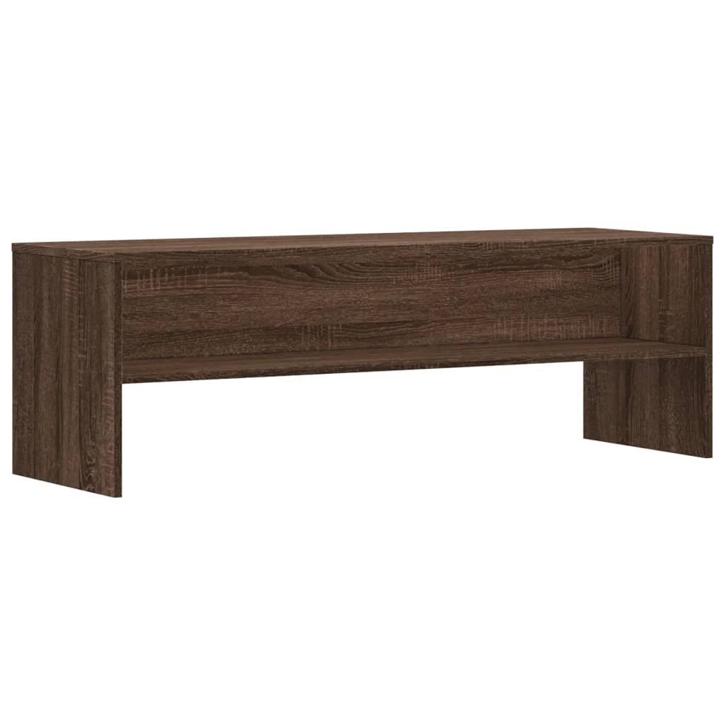 Meuble TV chêne marron 120x40x40 cm bois d'ingénierie - XIOS