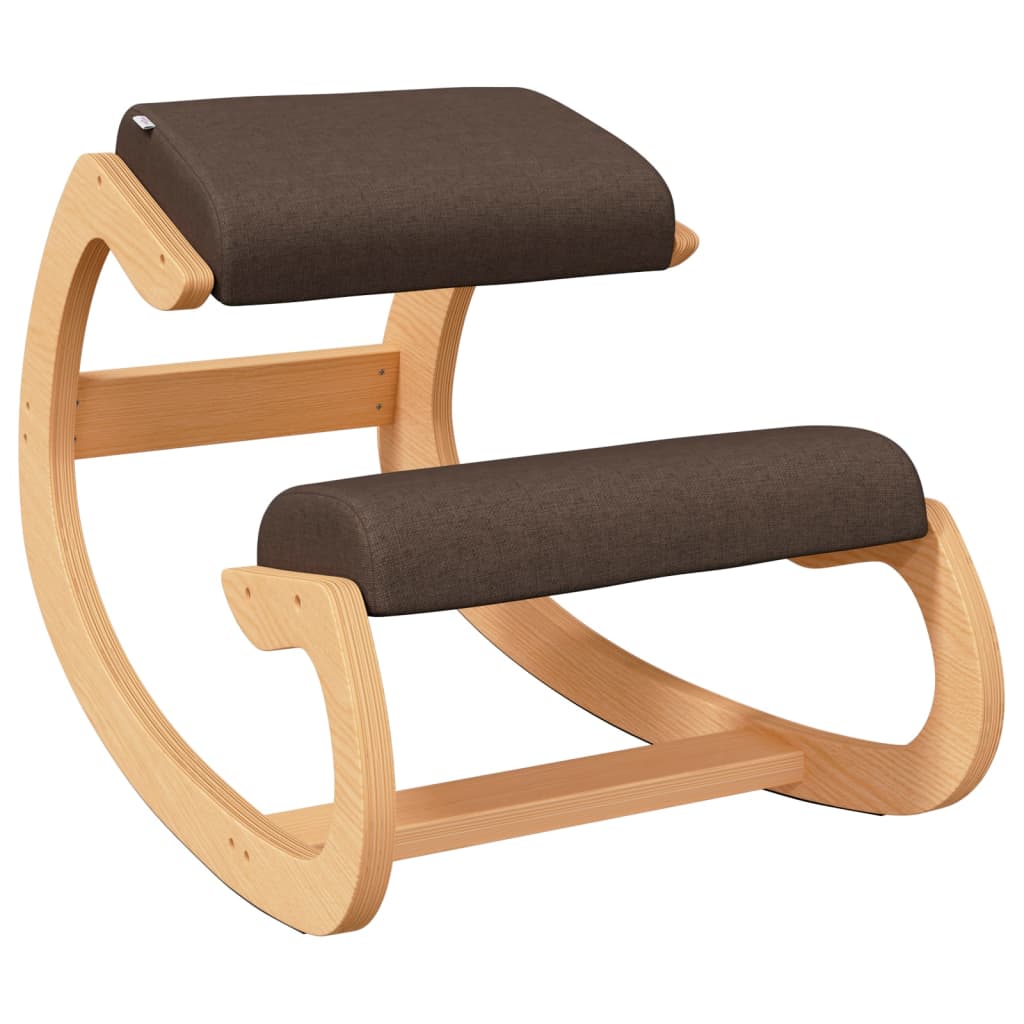 Chaise assis-genoux marron 55x84x55 cm contreplaqué de bouleau - XIOS