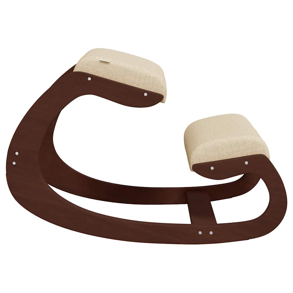 Chaise assis-genoux crème 55x84x55 cm contreplaqué de bouleau - XIOS