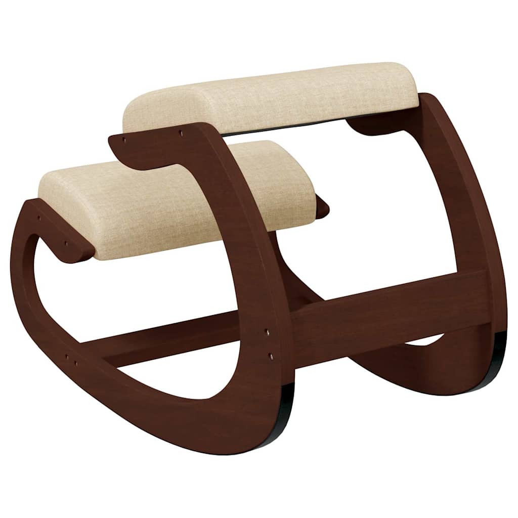 Chaise assis-genoux crème 55x84x55 cm contreplaqué de bouleau - XIOS