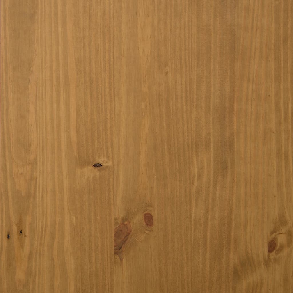 Buffet haut et portes en verre FLAM 80x40x180cm bois massif pin - XIOS