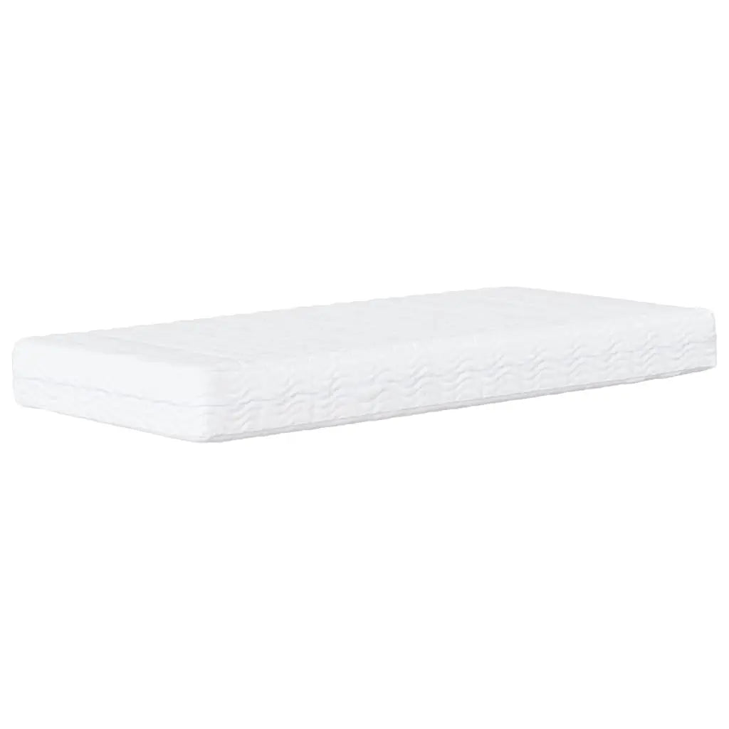 Lit de jour avec matelas noir 80x200 cm tissu - XIOS