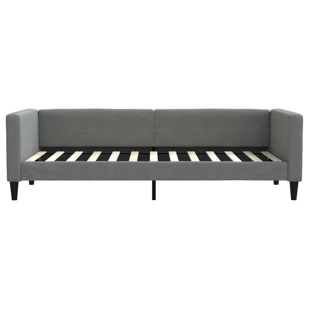 Lit de jour avec gigogne sans matelas gris foncé 80x200 cm - XIOS