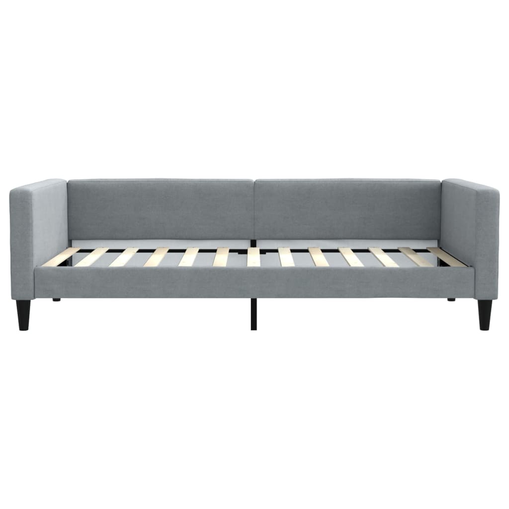 Lit de jour avec gigogne sans matelas gris clair 100x200 cm - XIOS