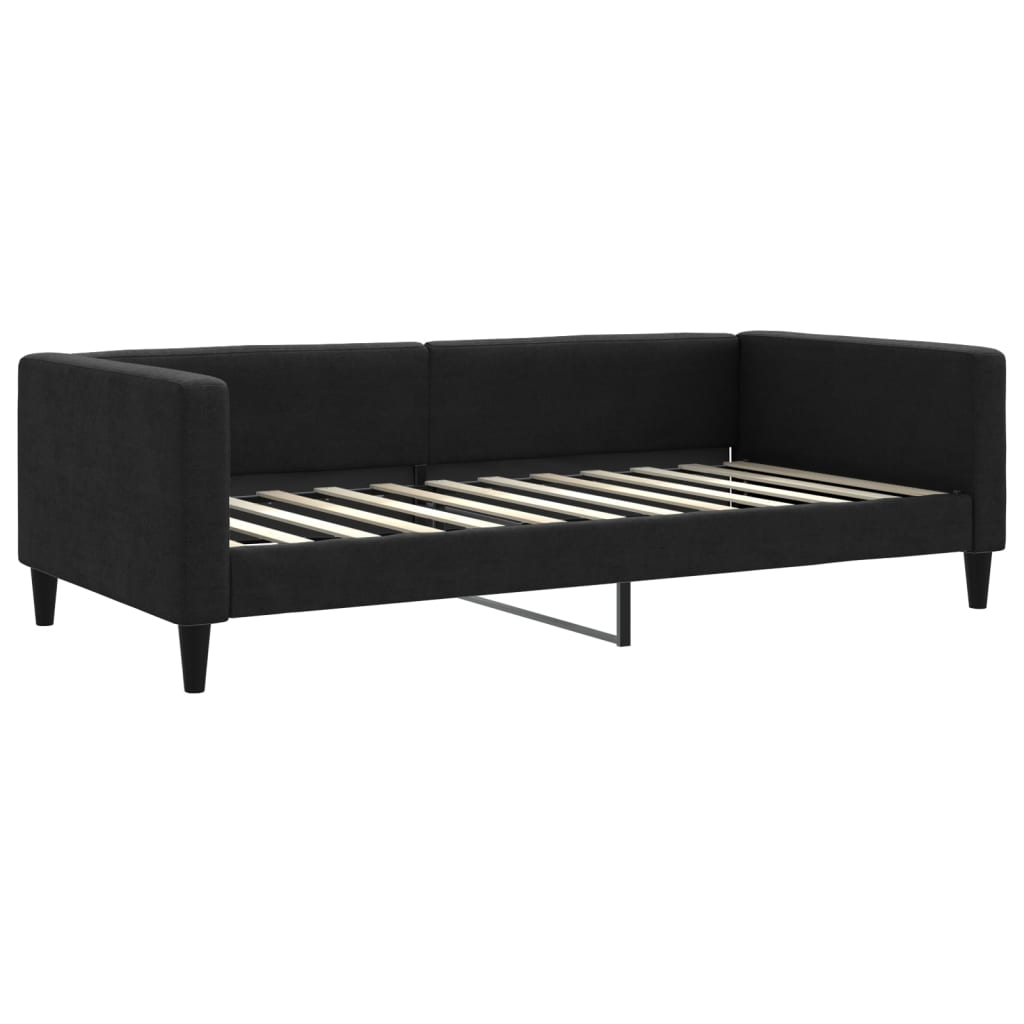 Lit de jour avec gigogne sans matelas noir 100x200 cm - XIOS