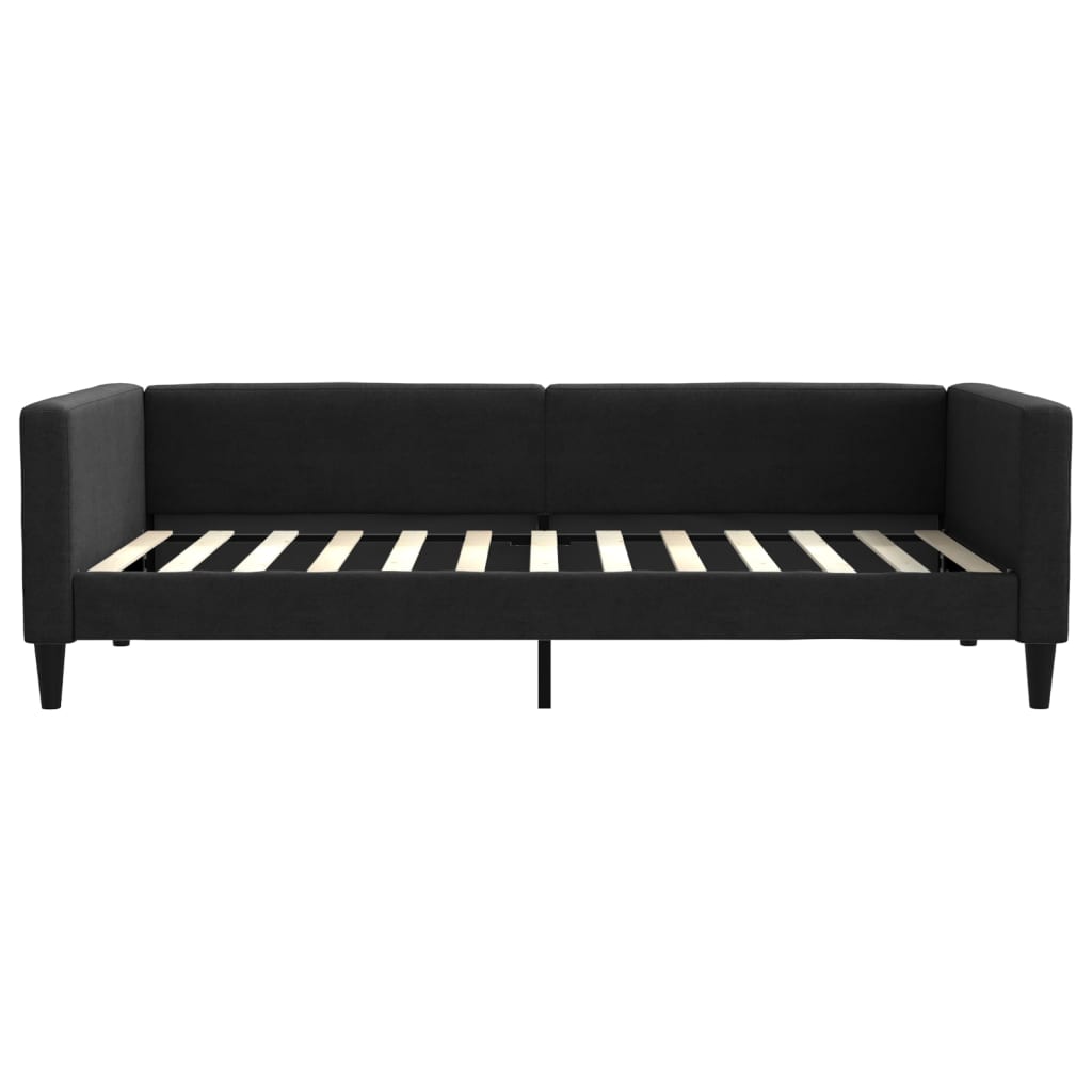 Lit de jour avec gigogne sans matelas noir 100x200 cm - XIOS