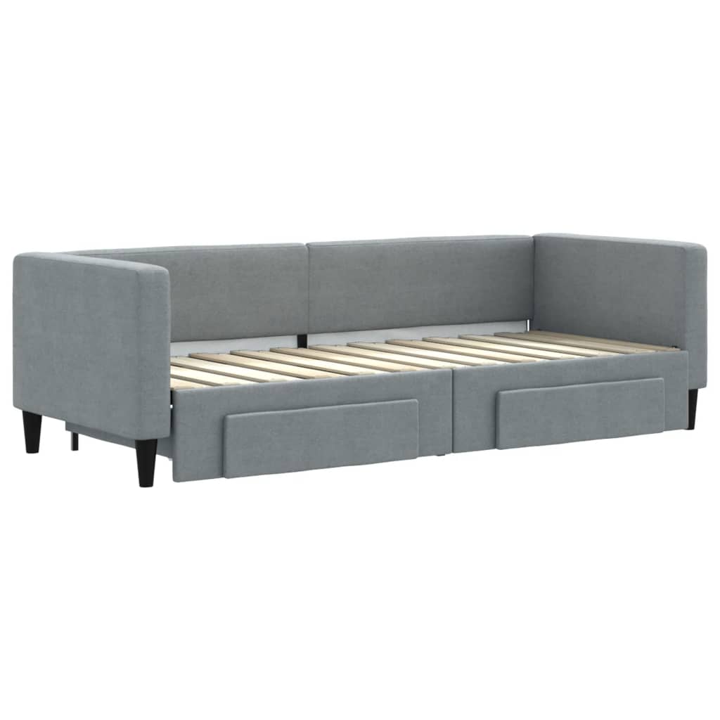 Lit de jour avec gigogne et tiroirs sans matelas 80x200 cm - XIOS