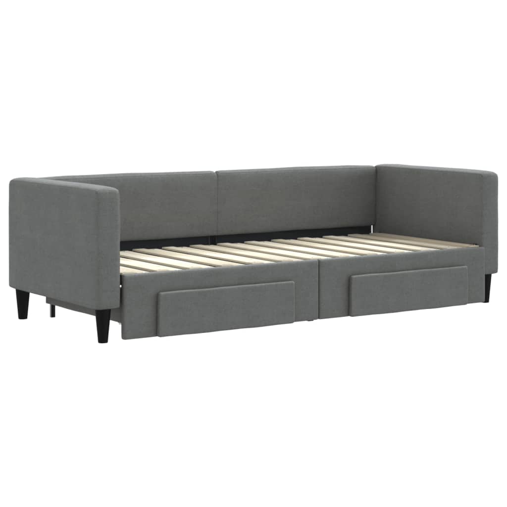 Lit de jour avec gigogne et tiroirs sans matelas 80x200 cm - XIOS