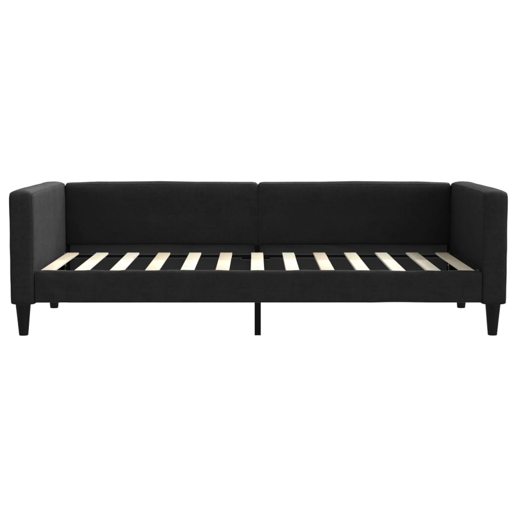 Lit de jour avec gigogne et tiroirs sans matelas noir 100x200cm - XIOS