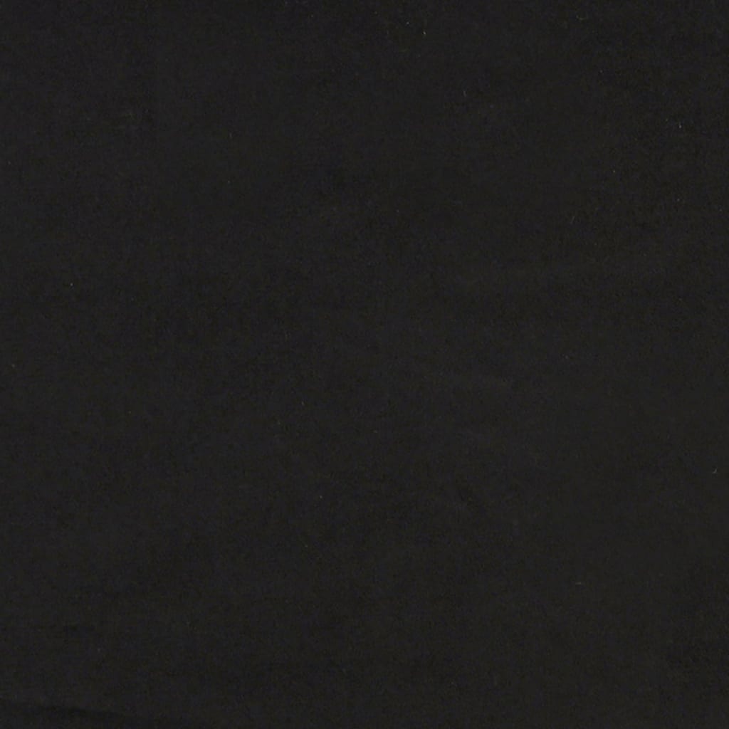 Lit de jour avec gigogne et matelas noir 90x200 cm velours - XIOS