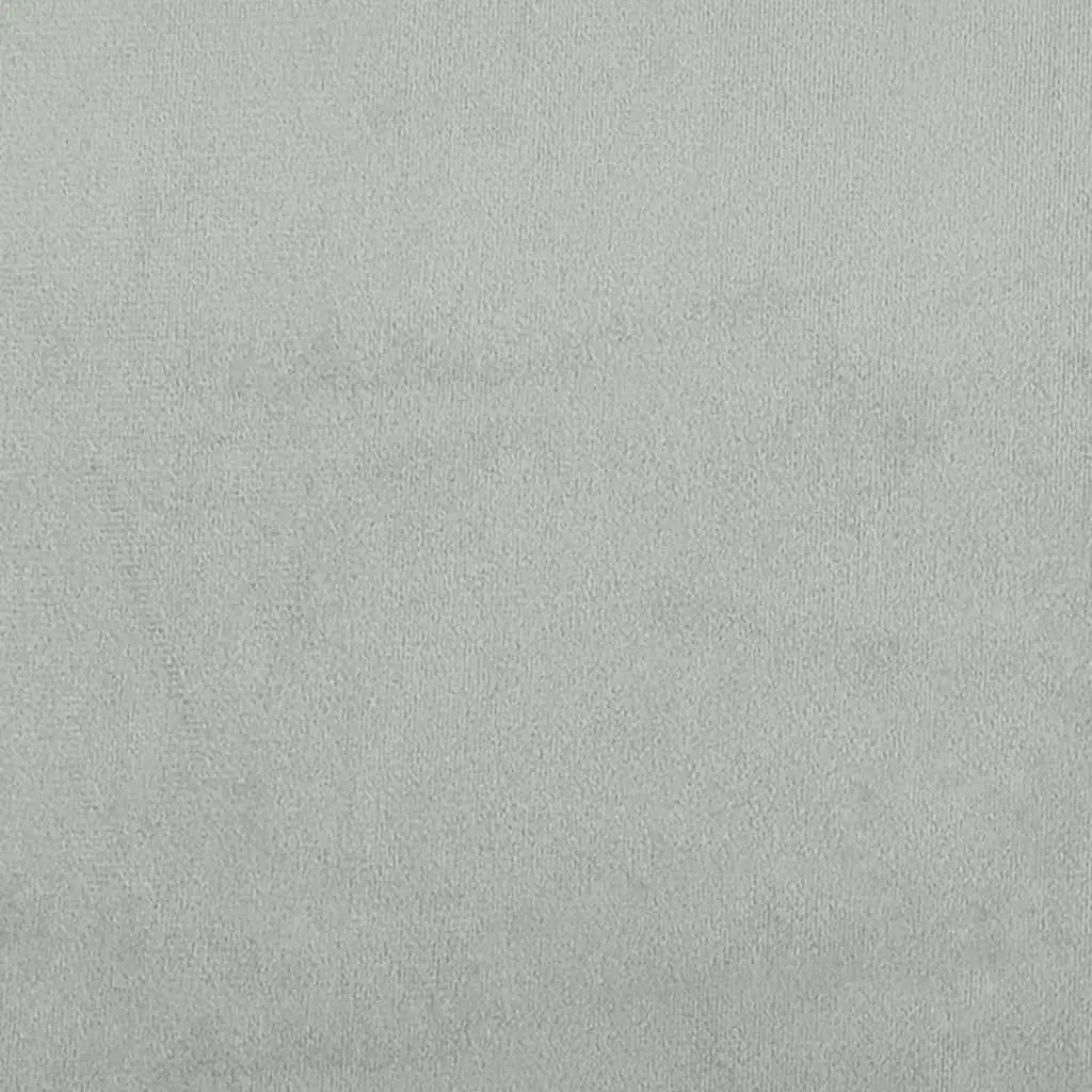 Lit de jour et gigogne et tiroirs gris clair 100x200 cm velours - XIOS