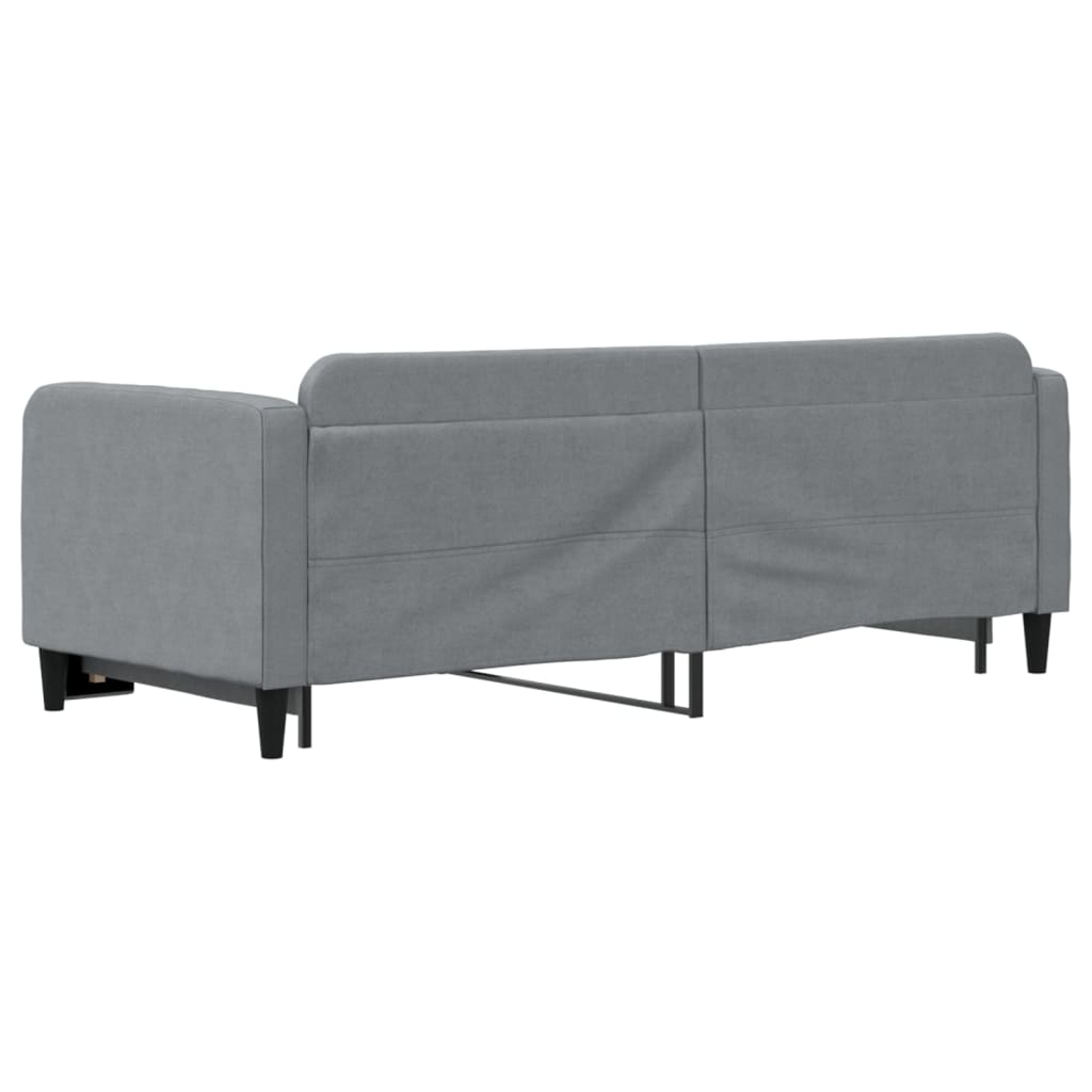 Lit de jour avec gigogne sans matelas gris clair 80x200 cm - XIOS