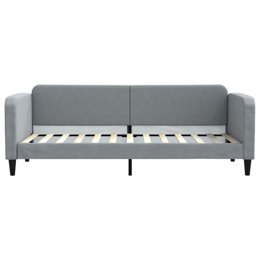 Lit de jour avec gigogne sans matelas gris clair 80x200 cm - XIOS