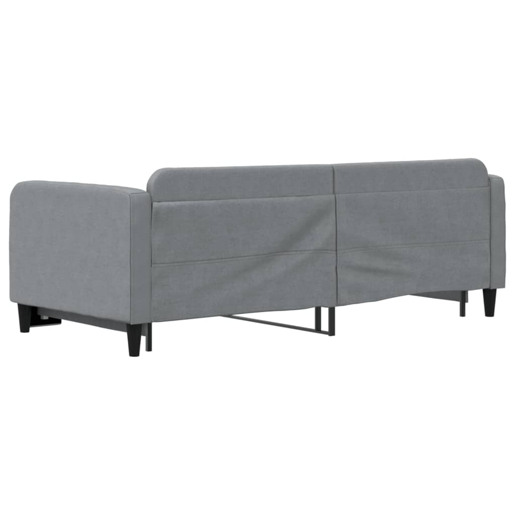 Lit de jour avec gigogne sans matelas gris clair 90x200 cm - XIOS