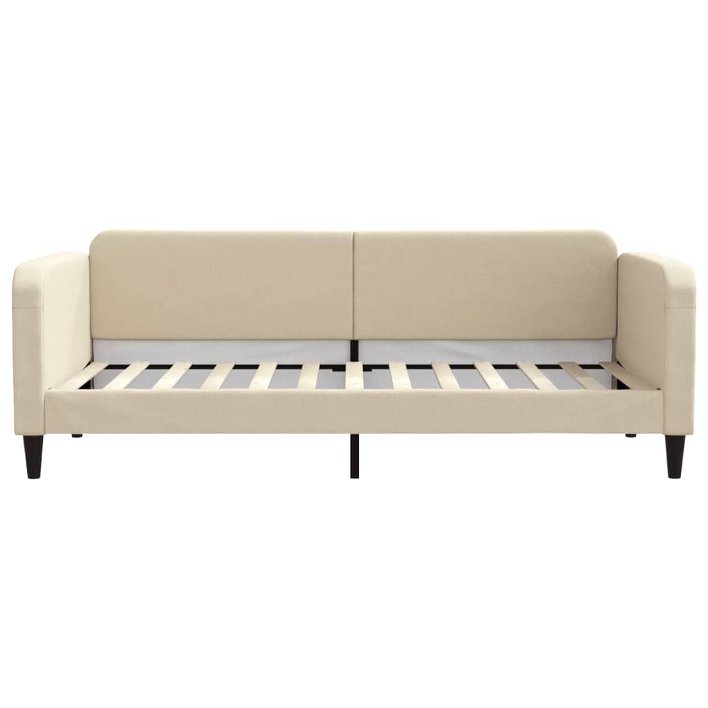 Lit de jour avec gigogne sans matelas crème 90x200 cm - XIOS