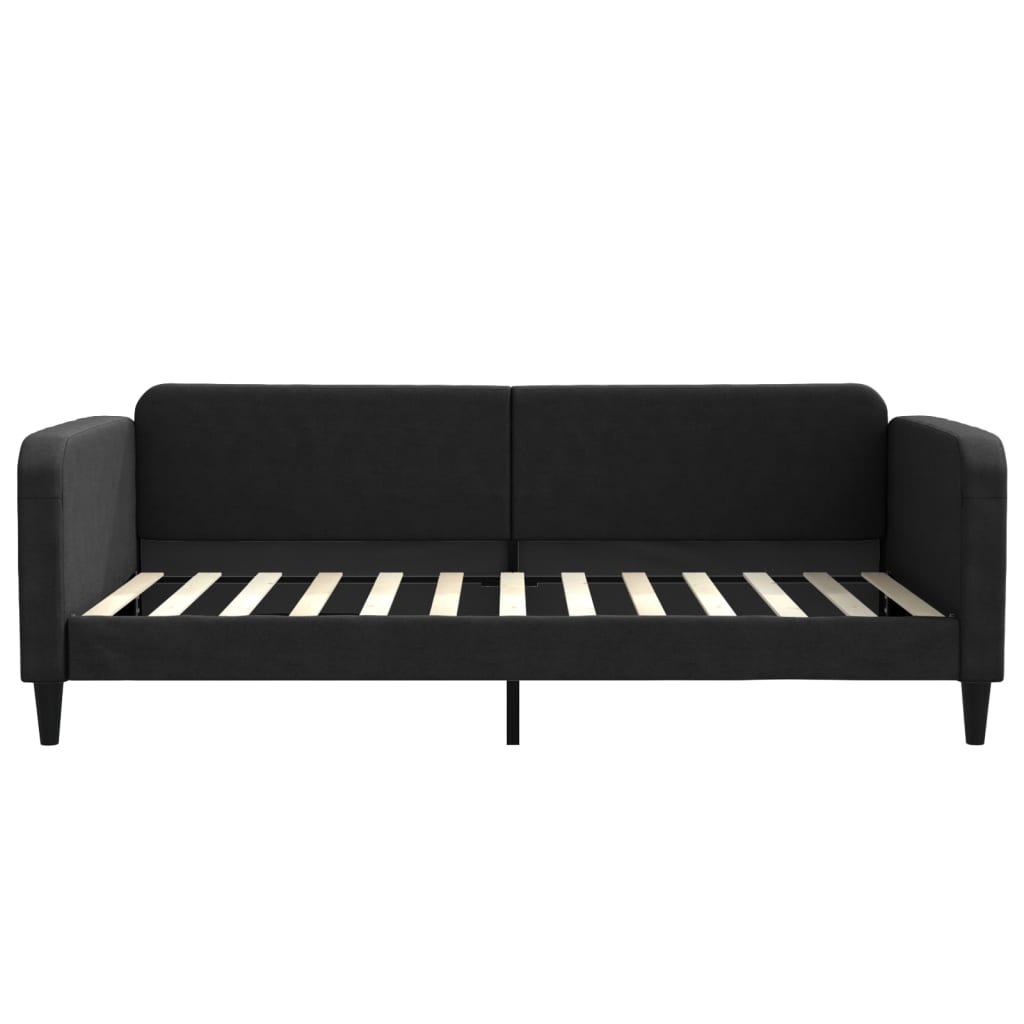 Lit de jour avec gigogne sans matelas noir 100x200 cm - XIOS