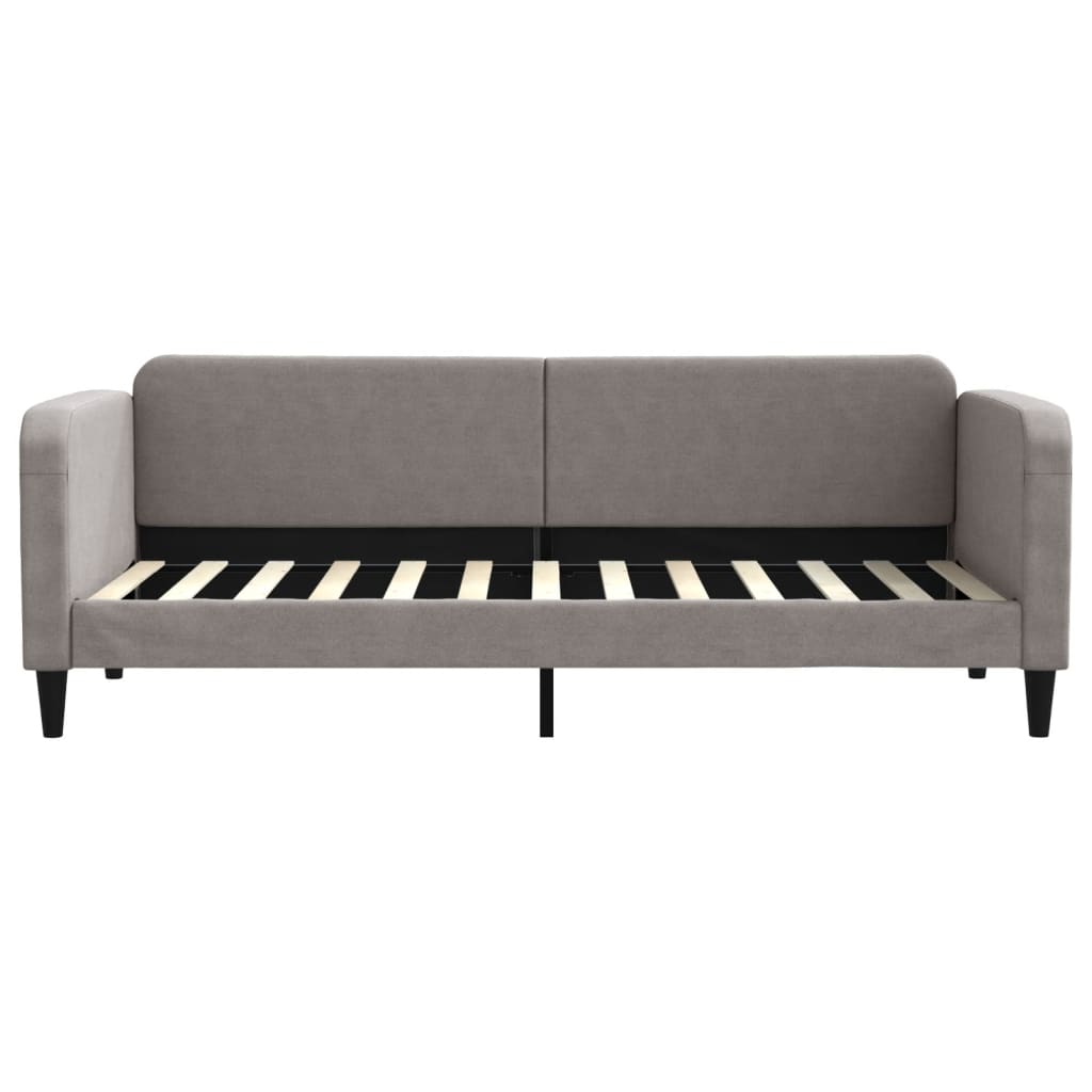 Lit de jour avec gigogne et tiroirs sans matelas taupe 80x200cm - XIOS
