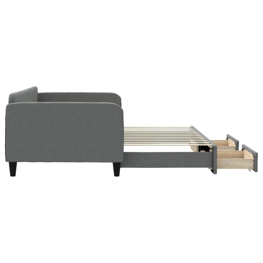 Lit de jour avec gigogne et tiroirs sans matelas 100x200 cm - XIOS