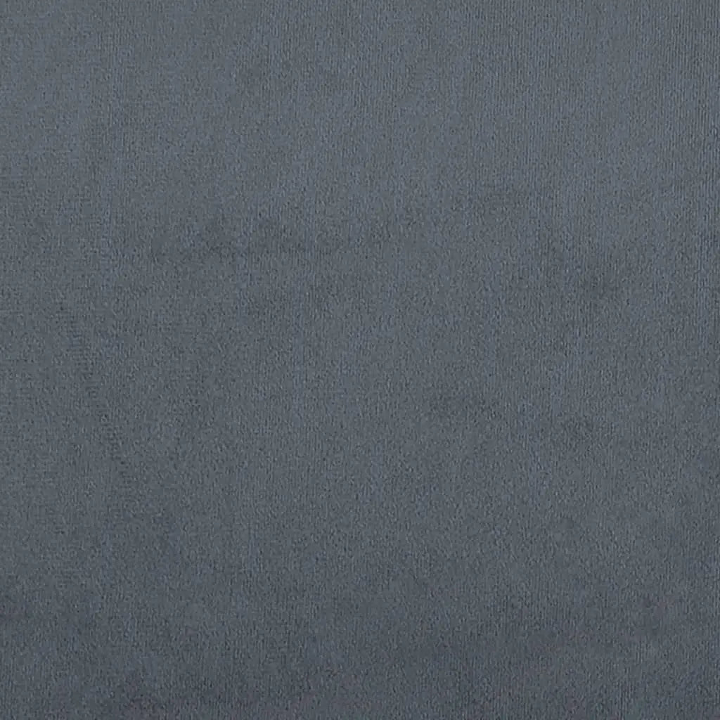 Lit de jour et gigogne et matelas gris foncé 100x200 cm velours - XIOS