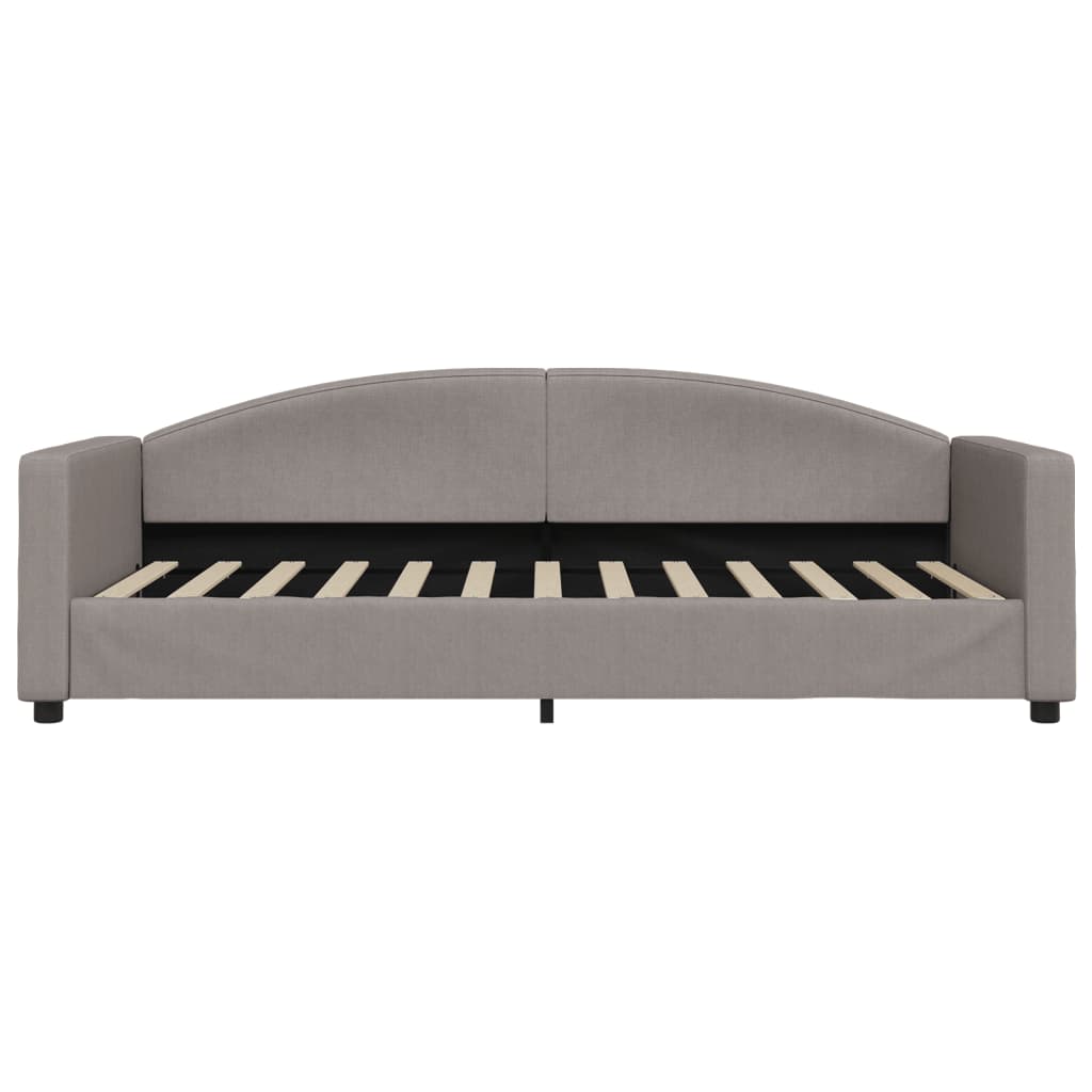 Lit de jour avec gigogne sans matelas taupe 90x200 cm - XIOS