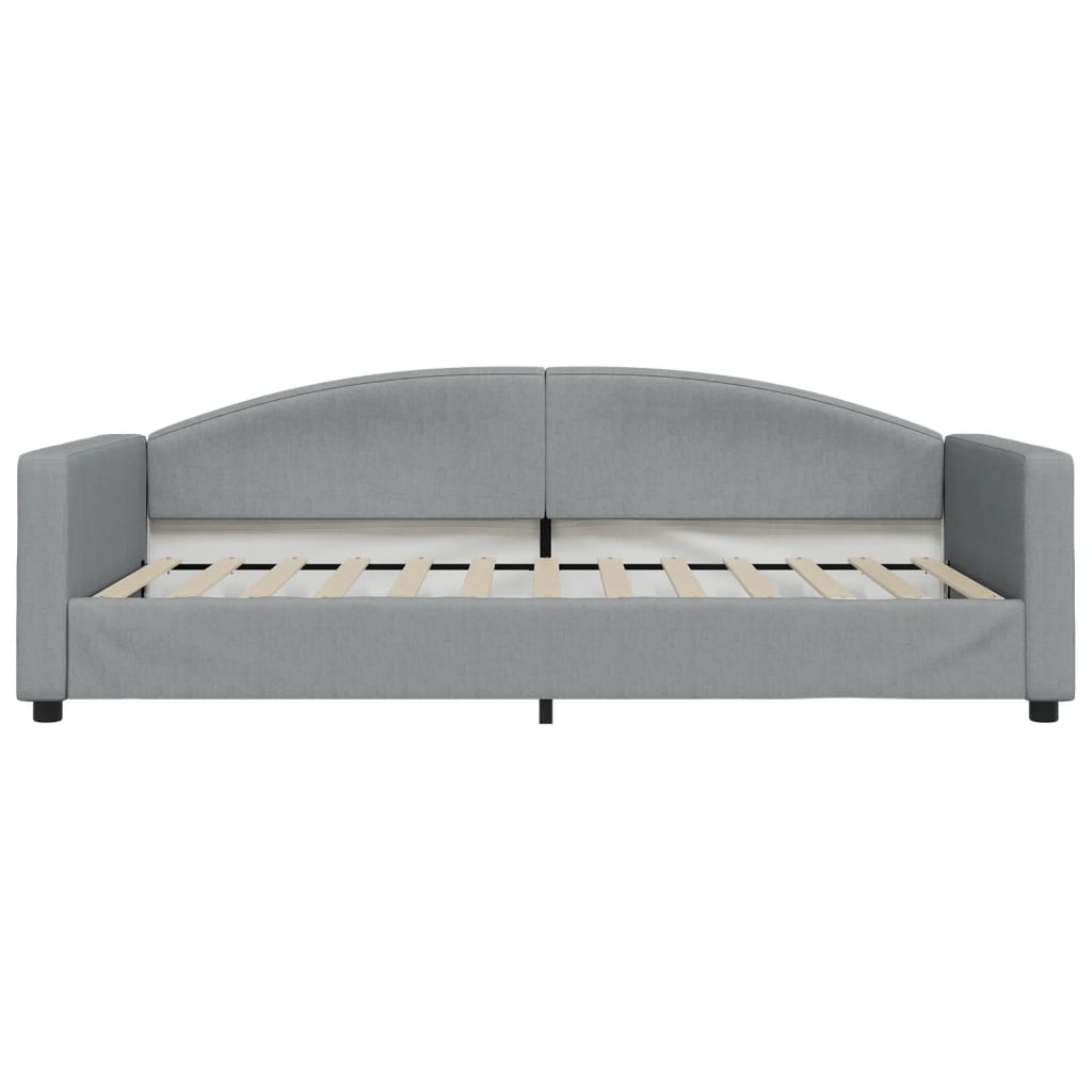 Lit de jour avec gigogne sans matelas gris clair 100x200 cm - XIOS