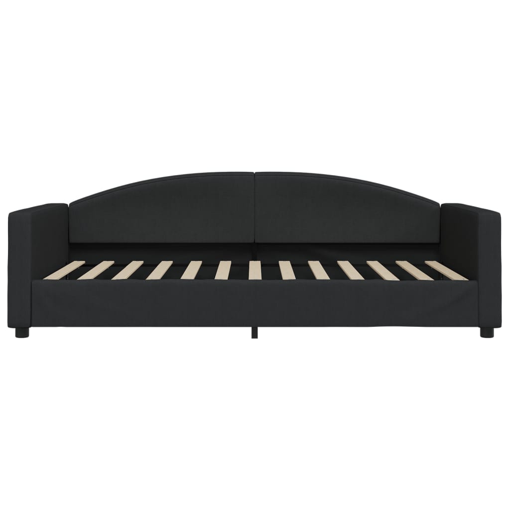 Lit de jour avec gigogne sans matelas noir 100x200 cm - XIOS