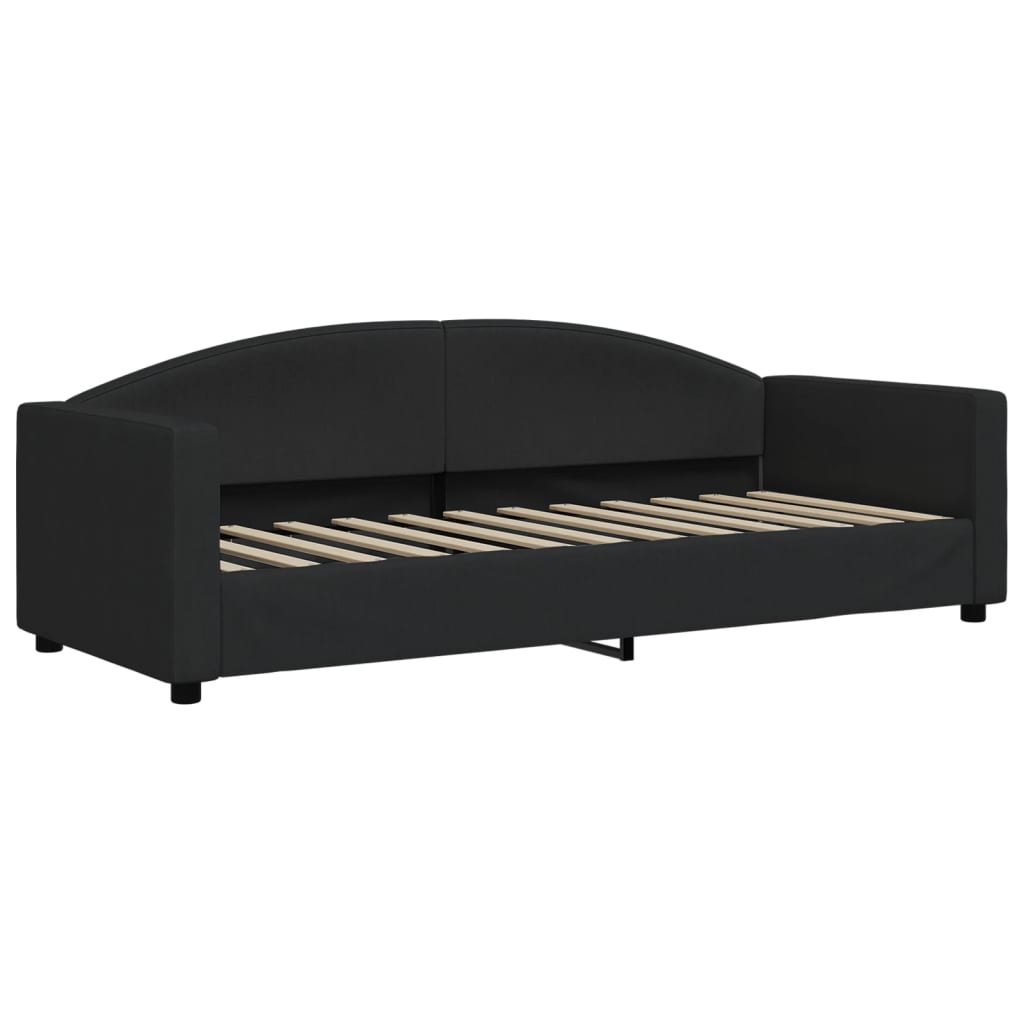 Lit de jour avec gigogne et tiroirs sans matelas noir 80x200 cm - XIOS