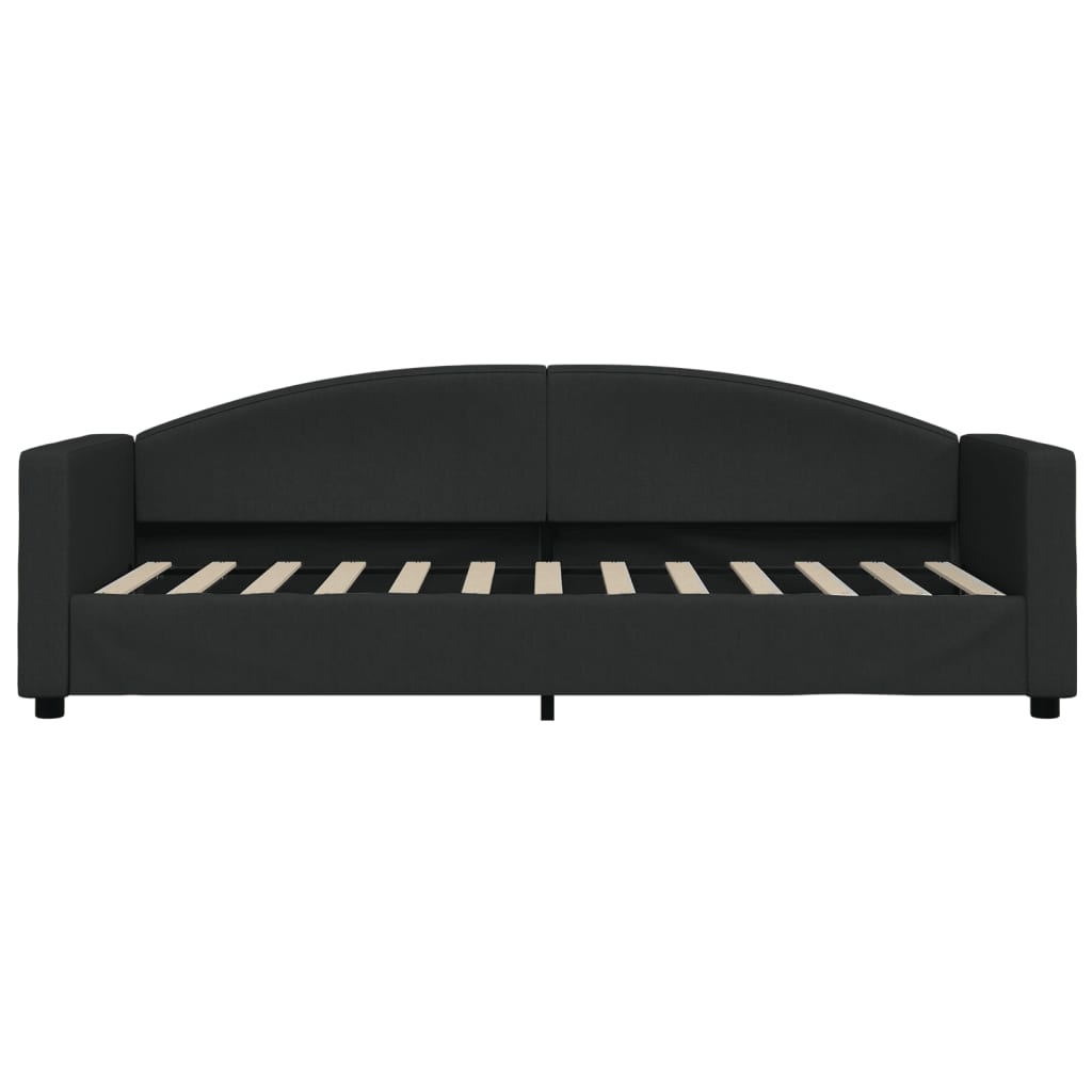 Lit de jour avec gigogne et tiroirs sans matelas noir 80x200 cm - XIOS