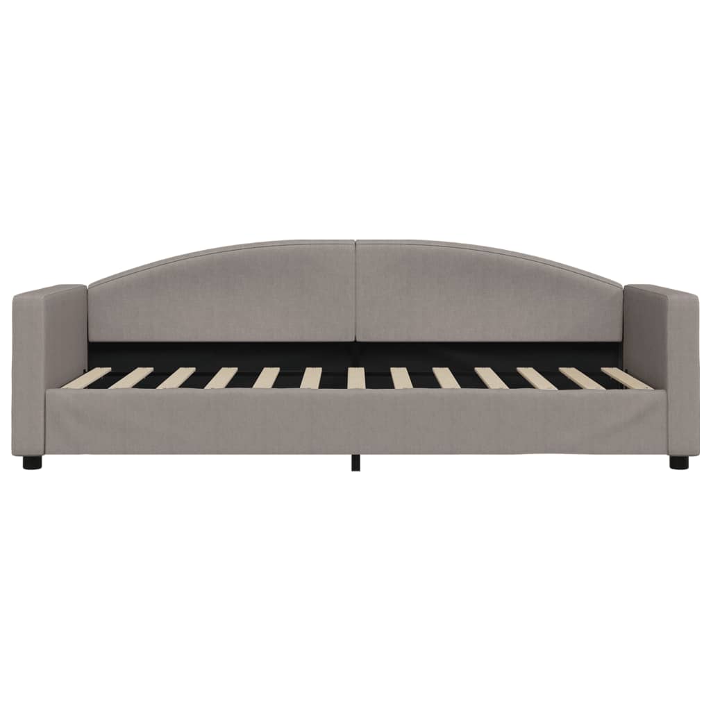 Lit de jour avec gigogne et tiroirs sans matelas taupe 80x200cm - XIOS